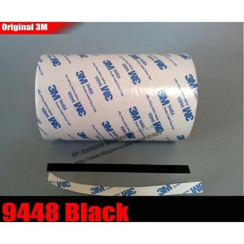 95mm*50M*0.15mm) 3M9448AB Black Double Sided Adhesive Tape for Plastic Foam Rubber