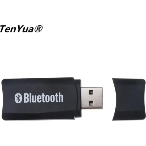 Wireless USB Bluetooth Music Audio Stereo A2DP Dongle Stereo Receiver Adapter Car Kit for Car AUX Android/IOS 3.5mm Jack