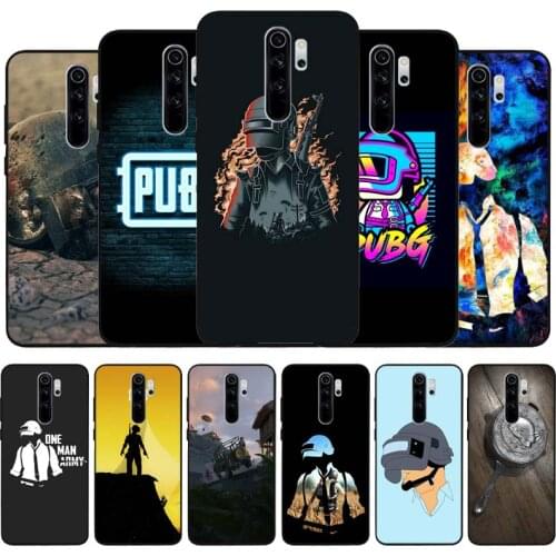 PUBG Game black Silicone Phone Case For Redmi note 9 8 7 Pro S 8T 7A Cover