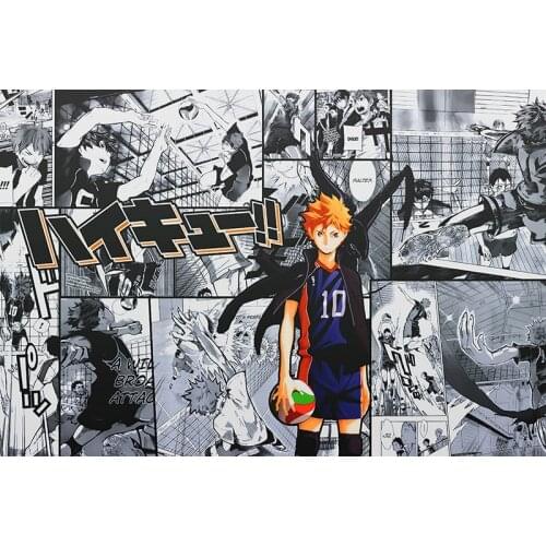 Haikyuu!! puzzle 1000 pieces Volleyball Juvenile Shoyo Hinata Anime peripheral jigsaw puzzles educational Decompression toys