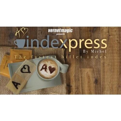 Indexpress (Gimmick and Online Instructions) - Magic Tricks Mentalism Illusions Close up Fun Street Magic Card Magia