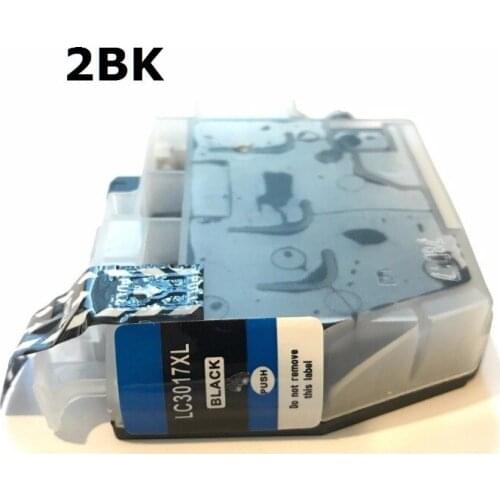 INK WAY 2 PACK Compatible LC3017 Black LC-3017XL Ink For Brother MFC-J5330DW, J6530DW, J6930D