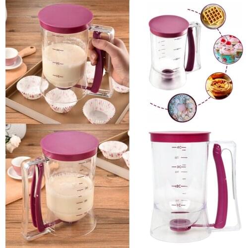 Cupcakes Muffins Pancake Batter Dispenser Crepe Baking Tool 900mL 4 Cup