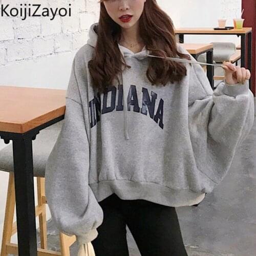 KOIJIZAYOI Women's Sweatshirts With Inscriptions