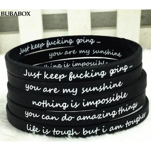 Fashion Silicone Bracelet You Are My Sunshine Silicone Bracelet Men Women Ubber Wristband Outdoor Sports Bangle Strap Gifts
