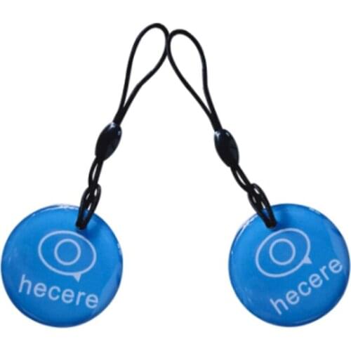 2021New Waterproof Blue Crystal Epoxy NFC Tag Ntag213 for All NFC Phones