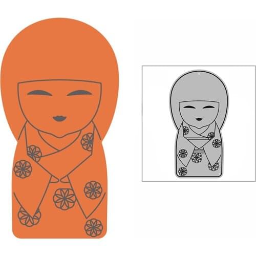 New Snowflake Flower Kimono Girl Craft Embossing Mold 2021 Metal Cutting Dies for DIY Decorative Scrapbooking Album Card Making