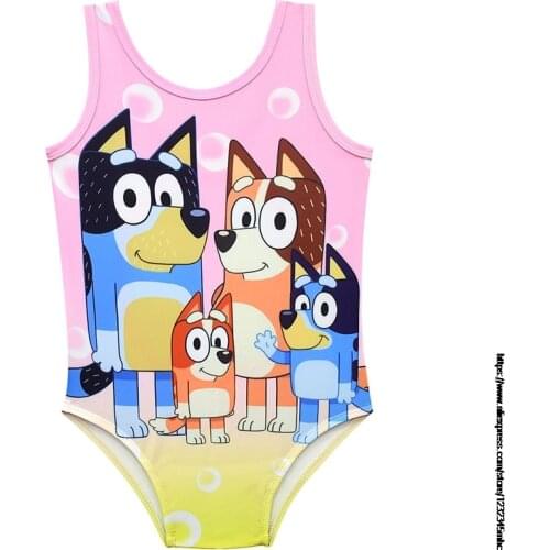 New Toddler Kids Baby Girls bingo bluey Bikini Swimwear Swimsuit Bathing Suit Beachwear Vogue Childrens Swimsuit Baby Clothes