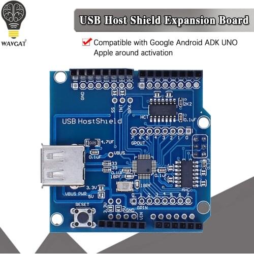 WAVGAT USB Host Shield 2.0 compatible with arduino for Android ADK support For UNO MEGA