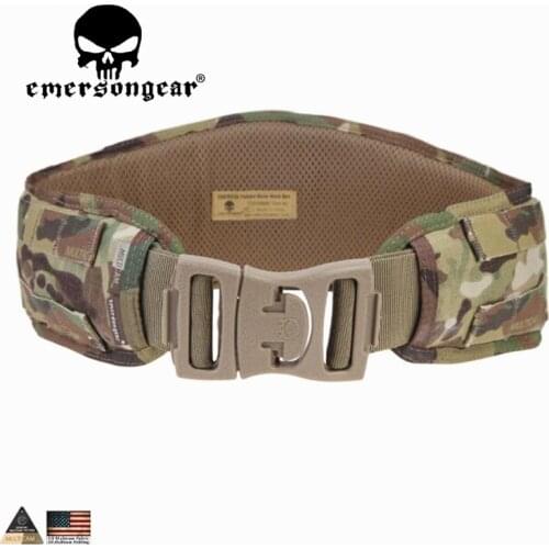 EMERSONGEAR Molle Belt Waist Padded Belt Emerson Airsoft Combat Hunting Tactical Waistband Hunting Belt Multicam EM9086