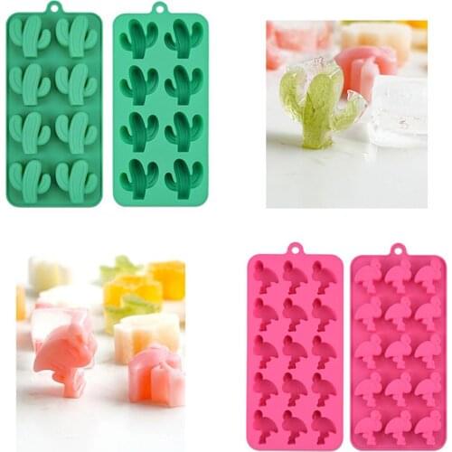 Maple Cactus Cherry Flamingo Silicone Mold Cake Baking Tools DIY Ice Tray Chocolate Mould Pastry Bread Cake Tools