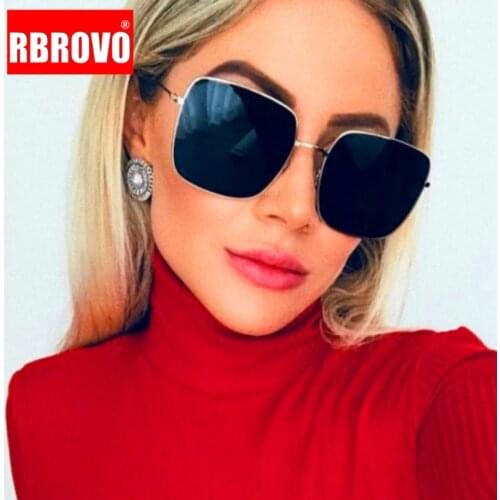 LEONLION Metal Square Sunglasses Women Brand Designer Retro Alloy Frame Big Sun Glasses Vintage Gradient Male Oculos Feminino