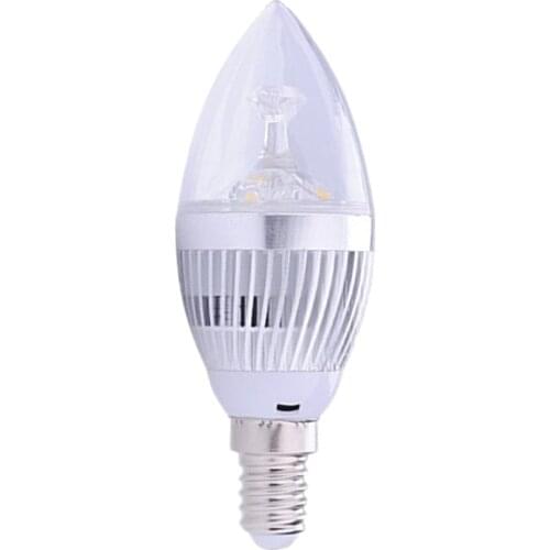 LED E14 Candle Light 3W High Power Bulb Dimmable Lamp For Crystal Chandeliers 110V 220V 230V 240V 2700k 3000k 4000k 6500k