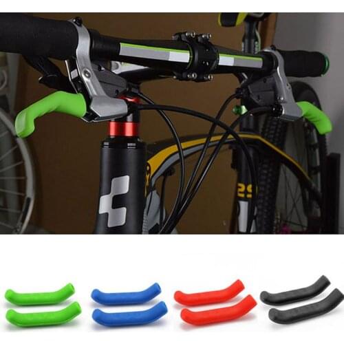 1 Pair Bicycle Brake Lever Protector Cycling Accessories Bike Silicone Sleeve Universal Protective Gear MTB Handle Sleeves