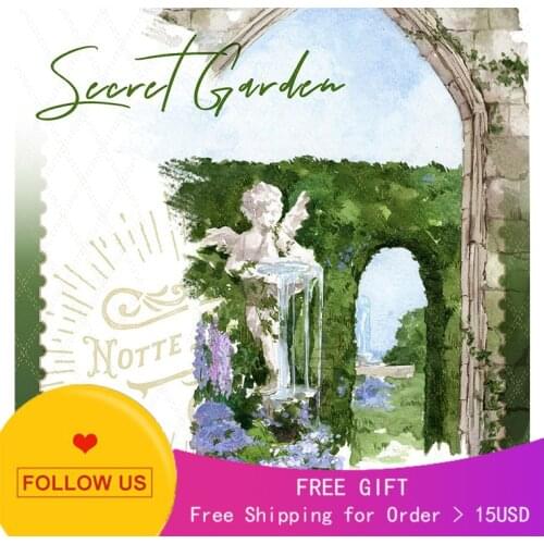 1 Loop Size Washi Journal Secret Garden Cash Register Stationery Pet Tape