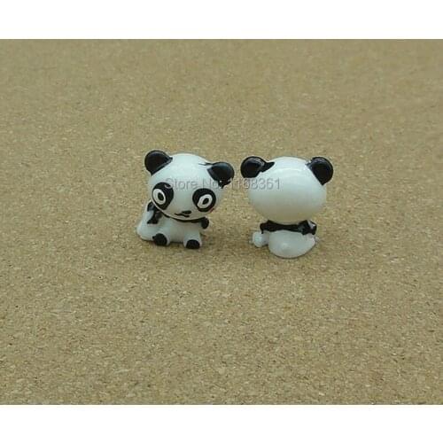 1pcs/lot resin solid standing panda cartoon 15mm fairy garden gnome moss terrarium decor crafts bonsai home DIY A114-6
