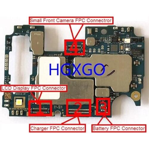 10PCS For Samsung A50 A505F A505 LCD Display / USB Charging Charger Dock / Battery FPC / Small Camera FPC Connector on Board
