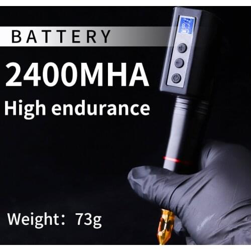 2020 New Mini Wireless 2400mA/h Battery RCA Or DC For Tattoo Machine Pen Free Shipping