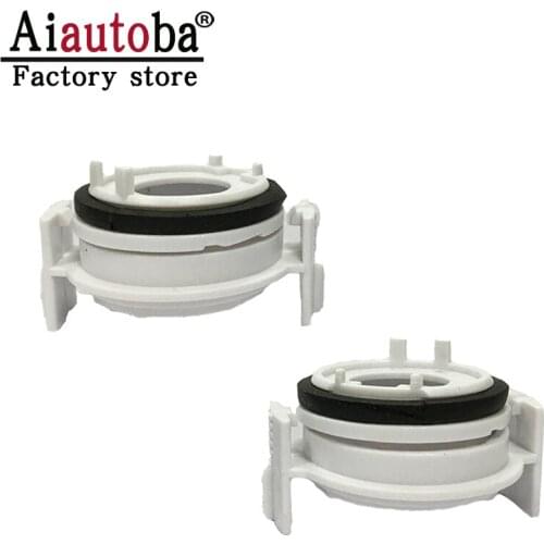 Aiautoba 2pcs H7 Xenon Headlight Bulb Retainer Adapter Socket For BMW 3 series E46 Replacement HID Headlight Conversion Kit D2