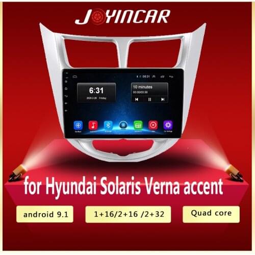 Car radio multimedia video player Android 10 GPS navigation radio for Hyundai Solaris Accent Verna 2010 2011 20122014 2015-2016
