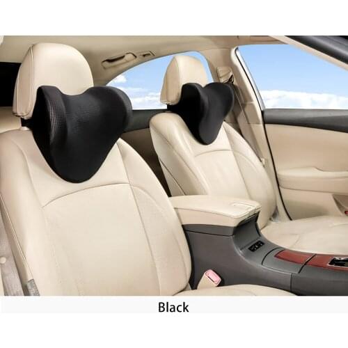Car Neck Headrest Pillow Memory Foam Pillow For Neck Support Cotton Breathable Car Pillow Headrest Cushion Car Accessories 1Pcs
