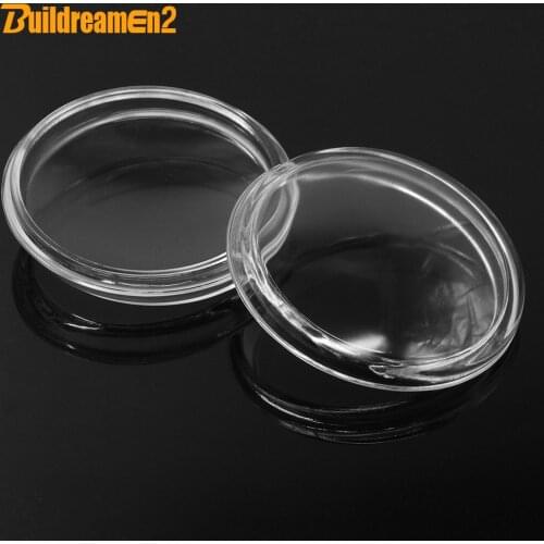 Buildreamen2 90 x 100mm Car Front Fog Light Cover Transparent Glass Lens For Toyota Highlander Ractis Matrix Auris Verso