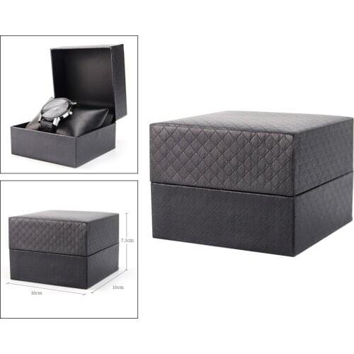 Elegant PU Leather Watch Case Display Holder Organizer Bracelet Jewelry Box