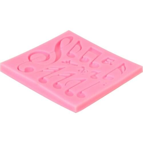 Music Notes Shape Fondant Cookie Chocolate Mould Cake Decoration Candy Pudding Muffin Molds Silicone Cake Mold