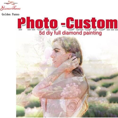Photo custom! DIY Diamond embroidery 5D diamond Painting Cross Stitch 3D square and round Rhinestone mosaic decoration C