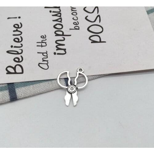 Fashion 30 pcs scissors charms fit DIY handmade Man woman necklace earring bracelet charms for Jewelry Making