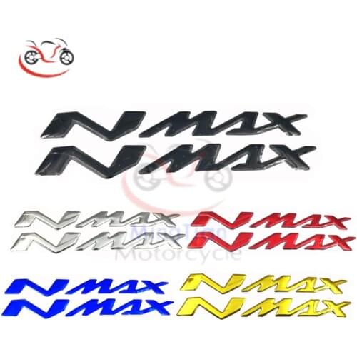 N-MAX Logo Chrome Motorcycle 3D Stickers Tank Decals Applique Emblem For YAMAHA NMAX N MAX N-MAX