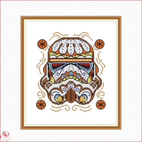 Cute Cartoon Mask Chinese Cross Stitch Kit DIY Pattern 14CT 11CT Embroidery Set Needlework Home Decoration Craft Painting Gift