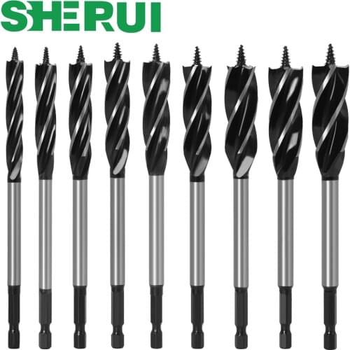 10mm-35mm Twist Drill Bit Set Wood Fast Cut Auger Carpenter Joiner Tool Drill Bit For Wood Cut Suit for woodworking