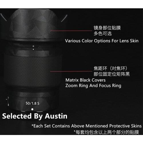 Lens Decal Skin Wrap Film For Nikon Z50 f1.8s Sticker Anti-scratch Protector Case