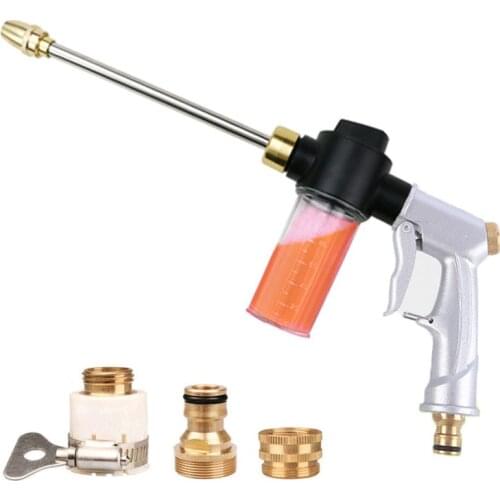 High Pressure Water Gun garden hose sprayer Washing Machine Car Washer spray Nozzle Foam Sprinkler Irrigation set garden tools