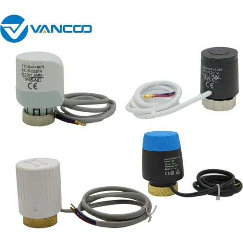 M30*1.5 230V Normally Closed Thermal NC Servo Valve System 220V Electric Actuator for Manifold Floor Underflooring Heating