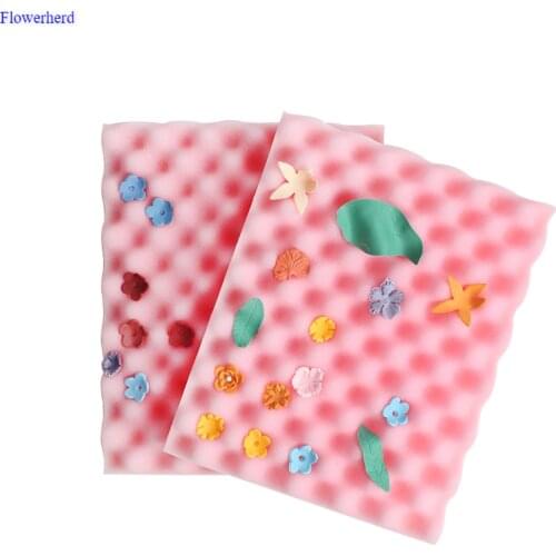 New 2pcs Sugar Flower Foam Pad Sponge Pad Fondant Sugar Art Setting Drying Rack Fondant Tool Christmas Mold Cake Decorating Tool