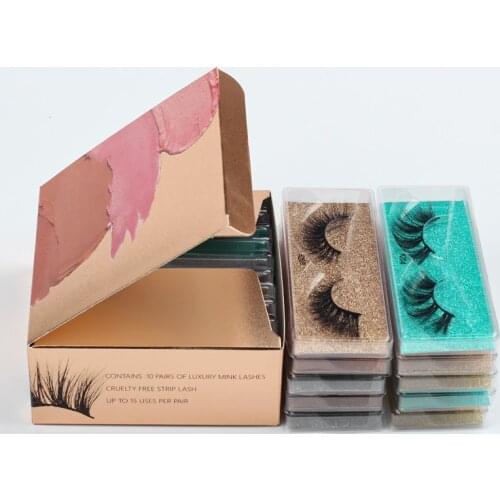 Wholesale Eyelashes 4/10/50/100 Faux 3D Mink Eyelashes Natural Soft Fluffy Wholesale False Eyelashes Make Up Fake Lashes In Bulk