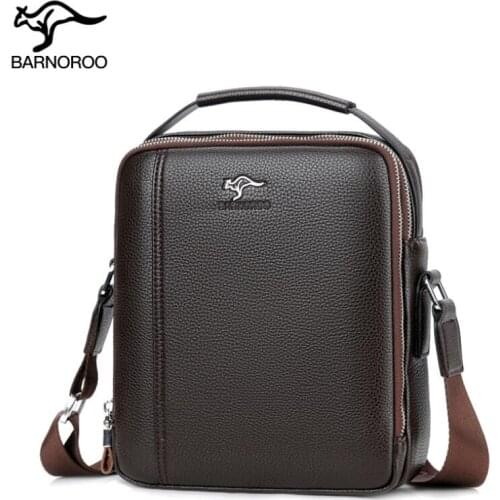 Men Sling Bag Luxury Brand New Men Bags Fashion Business Crossbody Shoulder Bag For Male Split Leather Messenger Tote Bag Travel