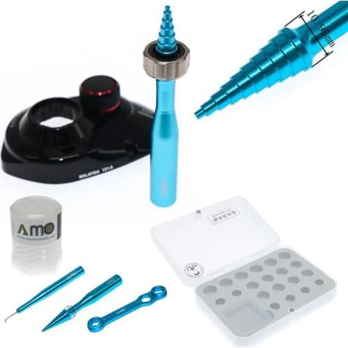 Fishing Reel Maintenance Repairing Tool Bearing Inspection/Remover Puller Bearing Spool Storage Box For Fishing Line Reels