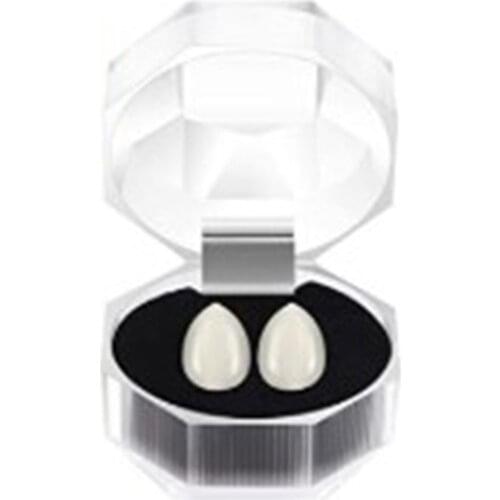 Crystal Box Halloween Party Props Tip Little Tiger Tooth Cosplay Makeup Vampire Zombie Resin Denture