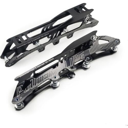 84mm 4 Wheels Inline Speed Skate Frame with 7000 series Aluminium Alloy 10 inches Patins Base for Powerslide, bolts as gift