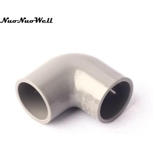 4pcs NuoNuoWell PVC 25mm Hose 90 Degree Equal Elbow Connector for Garden Micro Drip Irrigation Watering System Pipe Parts