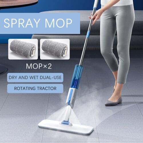 Spray Mop Broom Set Magic Mop Wooden Floor Flat Mops Home Cleaning Tool Household With Reusable Microfiber Pads Lazy Mop