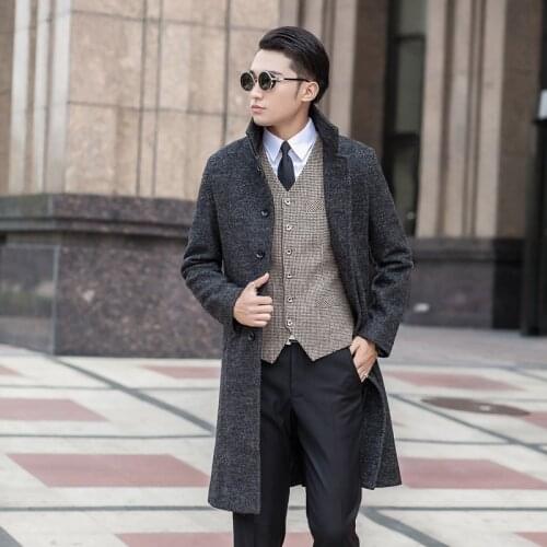 Super large autumn New fashion casual Mens Coat Men high quality winter Slim Single breasted overcoat plus Size S-7XL8XL9XL10XL