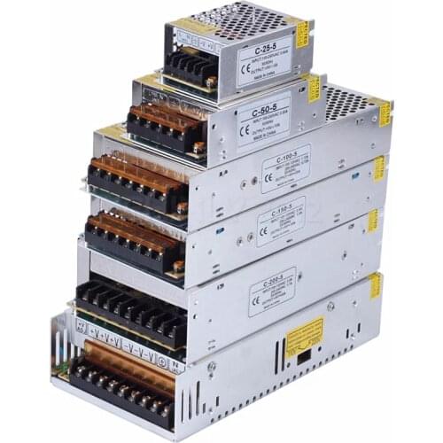 5V Power Supply led driver Lighting Transformer for LED Strip 20W 30W 50W 200W 300W AC100~265V To DC5V 4A 6A 10A 40A 60A Adapter