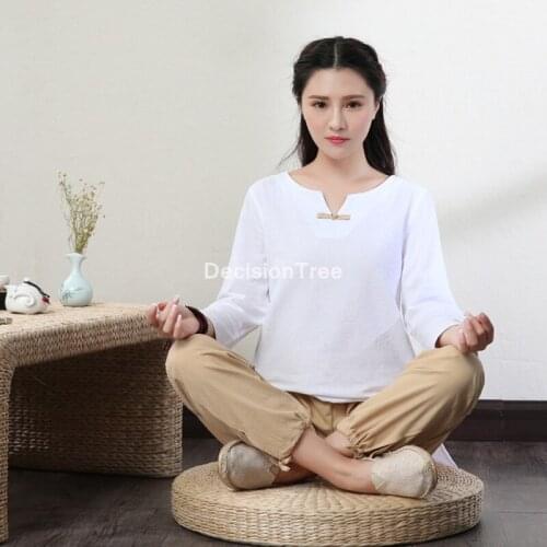 2021 chinese traditional clothing fitness women gym workout clothes yoga set wing chun wu shu costumes tai chi folk outfits