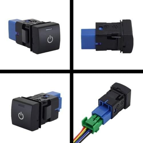 1PC Rearview mirror folding After Fog Light Driving recorder radar Front Fog Light Switch Button For Toyota Camry Corolla 18-19