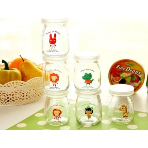 1PC Glass Mugs Coffee Cup Tea With Plastic Lid Creative Tumbler Milk Juice For Home Novelty LF 085