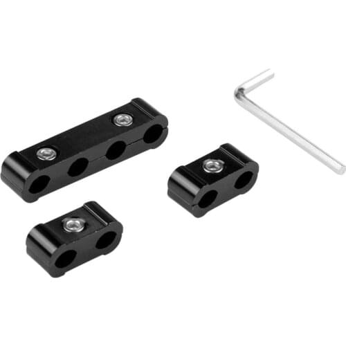 3 in 1 Car Spark Plug Wire Separator Cable Separator Fixing Clamp Car Modification Kit (Black)